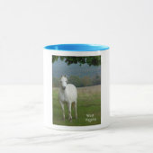 Witte kwartpaarden Mok (Midden)