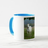 Witte kwartpaarden Mok (Voorkant links)