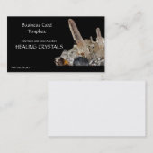 Witte Kwarts Kristal die kristallen herstelt Visitekaartje (Voorkant / Achterkant)