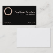 Witte kweekpareltje visitekaartje (Voorkant / Achterkant)