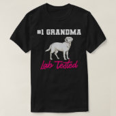 Witte Lab oma lab getest witte labrador retrie T-shirt (Design voorkant)