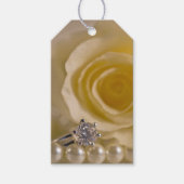 Witte Labels, parelhoenders en ringzegenliefhebber Cadeaulabel (Voorkant)