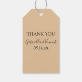 Witte Labels, parelhoenders en ringzegenliefhebber Cadeaulabel (Achterkant)