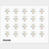 Witte Labradoodle Verjaardagsgunst Tags Sticker (Vel)
