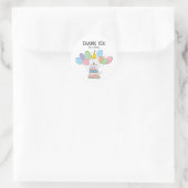 Witte Labradoodle Verjaardagsgunst Tags Sticker (Tas)