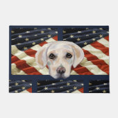 Witte Labrador Retriever Deurmat (Voorkant)