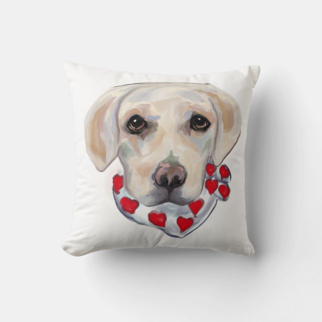 WITTE LABRADOR RETRIEVER KUSSEN (Voorkant)
