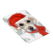 Witte Labrador Retriever Magneet (Rechterzijde)