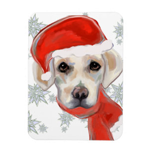 Witte Labrador Retriever Magneet