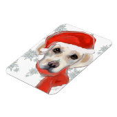 Witte Labrador Retriever Magneet (Linkerzijde)