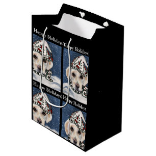 WITTE LABRADOR RETRIEVER   MEDIUM CADEAUZAKJE