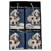 WITTE LABRADOR RETRIEVER   MEDIUM CADEAUZAKJE (Voorkant)