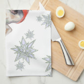 Witte Labrador Retriever Theedoek (Quarter Fold)