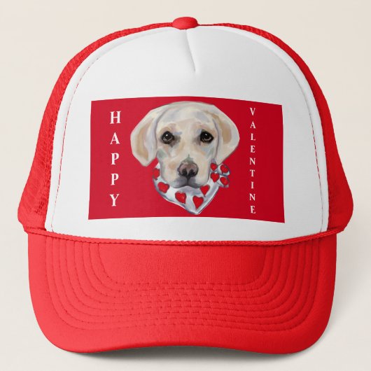 Witte Labrador Retriever Trucker Pet (Voorkant)