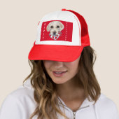 Witte Labrador Retriever Trucker Pet (In situ)
