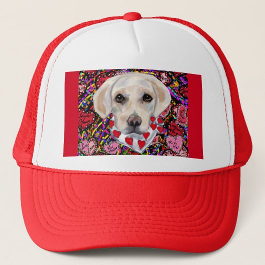 Witte Labrador Retriever Trucker Pet (Voorkant)