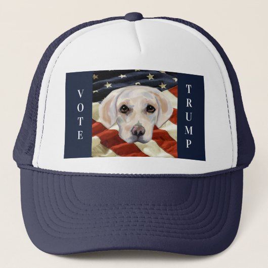 Witte Labrador Retriever Trucker Pet (Voorkant)