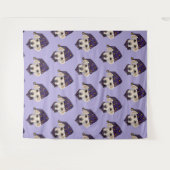 Witte Labrador Retriever Wandkleed (Voorkant (horizontaal))