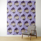 Witte Labrador Retriever Wandkleed (In situ)