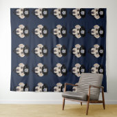 Witte Labrador Retriever Wandkleed (In Situ (horizontaal))