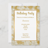 WITTE  LACE HEEFT ALLE GELUIDSDAG GEDAAN KAART (Voorkant)