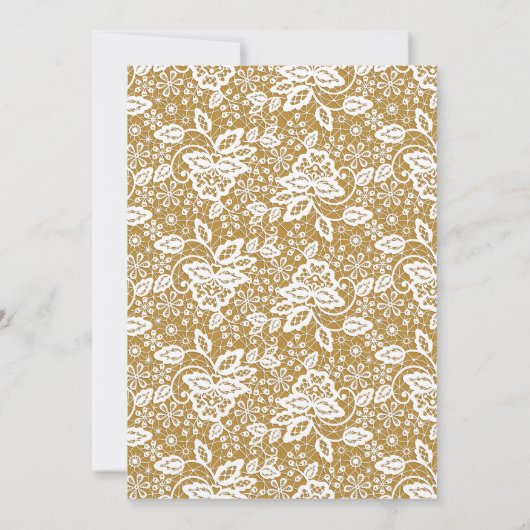 WITTE LACE HEEFT ALLEMAAL GEDURENDE DE TWEEDE DAG KAART (Achterkant)