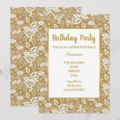 WITTE LACE HEEFT ALLEMAAL GEDURENDE DE TWEEDE DAG KAART (Voorkant / Achterkant)