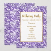 WITTE LACE HEEFT ALLEMAAL GEDURENDE DE TWEEDE DAG KAART (Voorkant / Achterkant)