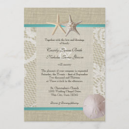Witte Lace Oceaan Romance Kaart