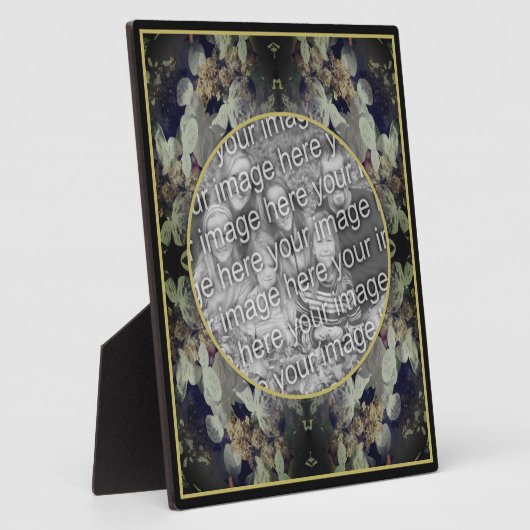 Witte Lacecap Hydrangea Voeg je foto toe Fotoplaat (Zijkant)