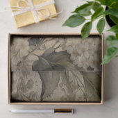 Witte Lacey Bloemen Decoupage Tissuepapier (Geschenk)