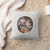 Witte Lacy Lijst foto kussen (Deken)