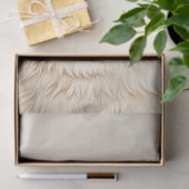 Witte lama met rode bloemglazen Decoupage Tissuepapier (Geschenk)