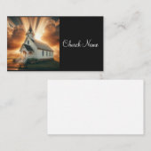 Witte Land Kerk Religieus Visitekaartje (Voorkant / Achterkant)
