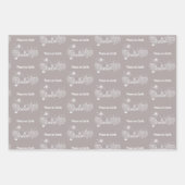 Witte Land Kerstmis Vrede op Aarde Inpakpapier Vel (Voorkant)