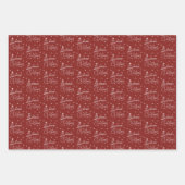 Witte Land Kerstmis Vrede op Aarde Inpakpapier Vel (Voorkant 3)