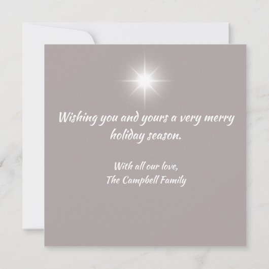 Witte Land Kerstvrede op aarde Kaart (Achterkant)