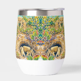 Witte landkrab Bahama's wijn tumbler