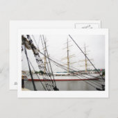 Witte lange boot - Briefkaart (Voorkant / Achterkant)