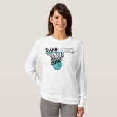 Witte lange hoes - Dani Hoops Basketball T-shirt (Voorkant volledig)