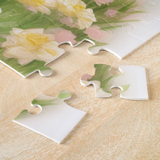 Witte langkorrelige kat legpuzzel (Zijkant)