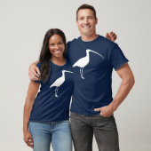 Witte langnavelstaart t-shirt (Unisex)