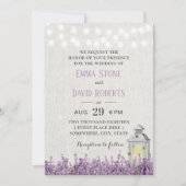  Witte Lantaarn - Floral Wedding Kaart (Voorkant)