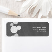 Witte Lantaarns krijtbord geïnspireerd adreslabel Etiket (Insitu)