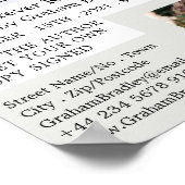 Witte laptop, schrijverboekhandtekening Adverteren Poster (Hoek)