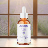 Witte Lavendel Druppelflesetiket 2.375 x 1.25 Etiket