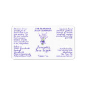 Witte Lavendel Druppelflesetiket 2.375 x 1.25 Etiket (Voorkant)