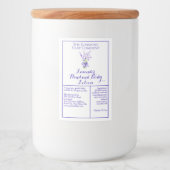 Witte Lavendel waterdichte cosmetica flesetiket Voedselcontainer Etiket (Voorkant)