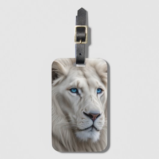 Witte Leeuw Bagagelabel (Voorkant (verticaal))