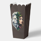 Witte leeuw en vrouw bedankdoosjes (Achterkant)